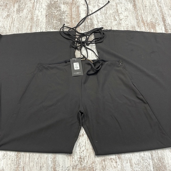 Fashion Nova NWT Black Nicolette Wide Leg Pants Size XL - Picture 5 of 12